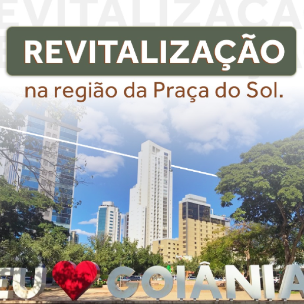 Revitalização na praça do Sol 