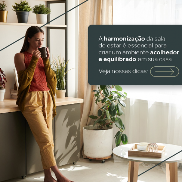 A sala de estar dos sonhos: harmonia, aconchego e equilíbrio.  Descubra nossas dicas para criar o ambiente perfeito! 