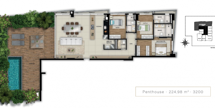 PENTHOUSE 224,98 M2