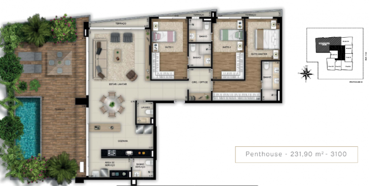 PENTHOUSE 231,90 M2