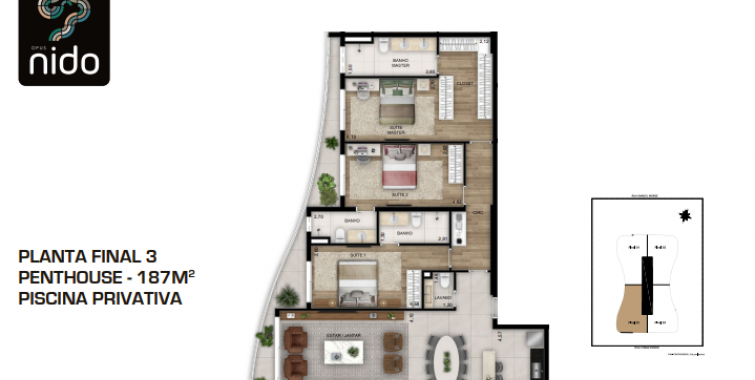 Planta final 3  Pentehouse 187m2